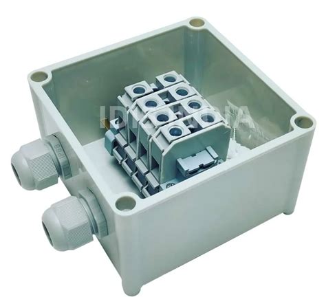 empty junction box|junction box with terminals.